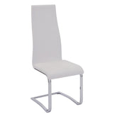 Coaster Montclair High Back Dining Chairs Black and Chrome (Set of 4) Model 100515WHT